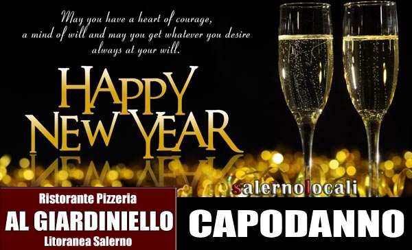 Al Giardiniello Ristorante Pizzeria fasteggia con il cenone di capodanno a Salerno