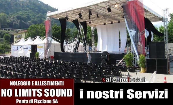 No Limits Sound noleggio attrezzature musicali per spettacoli eventi feste di piazza private e altro. Fisciano Salerno