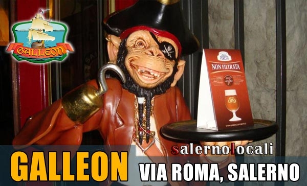 Galleon Pub Pizzeria Bar aperto a pranzo con menù fisso. Via Roma Salerno